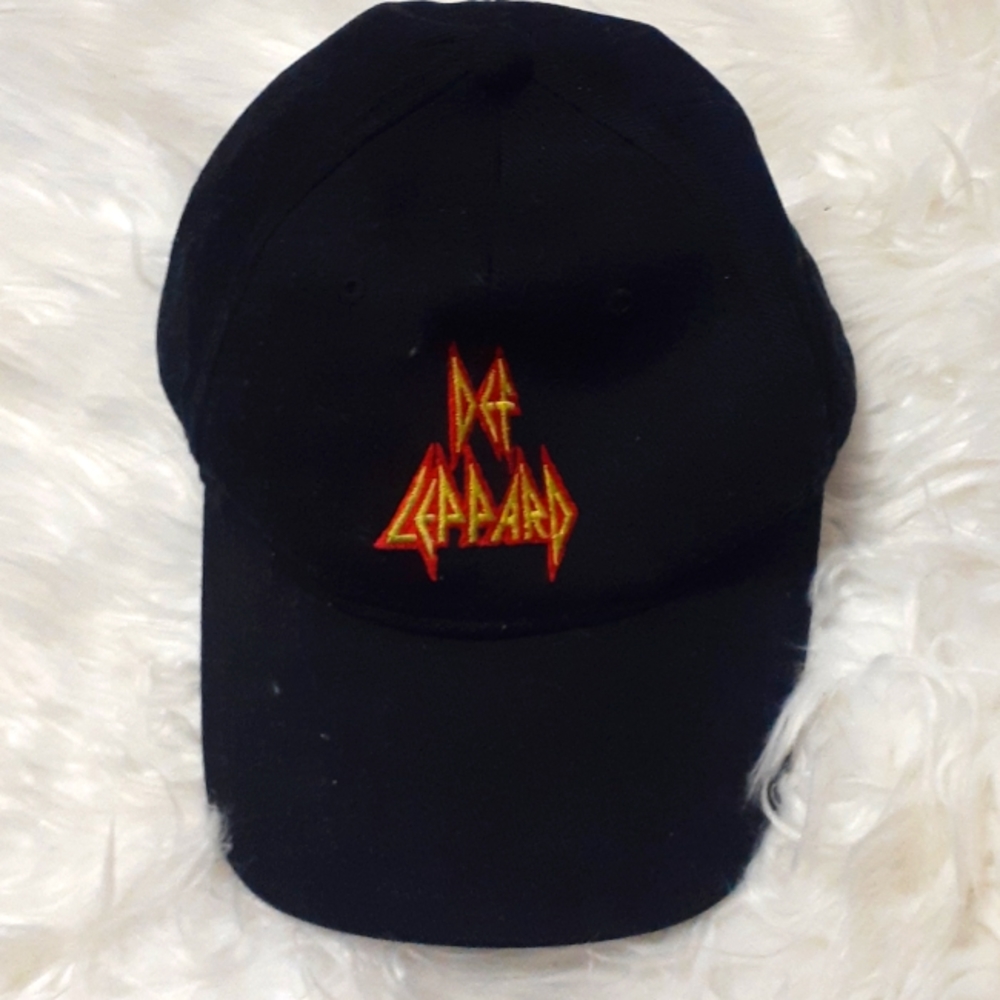 Def Leppard 2014 Rock n Roll Tour Black Snapback Hat